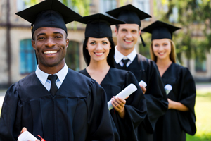 Group of college graduates